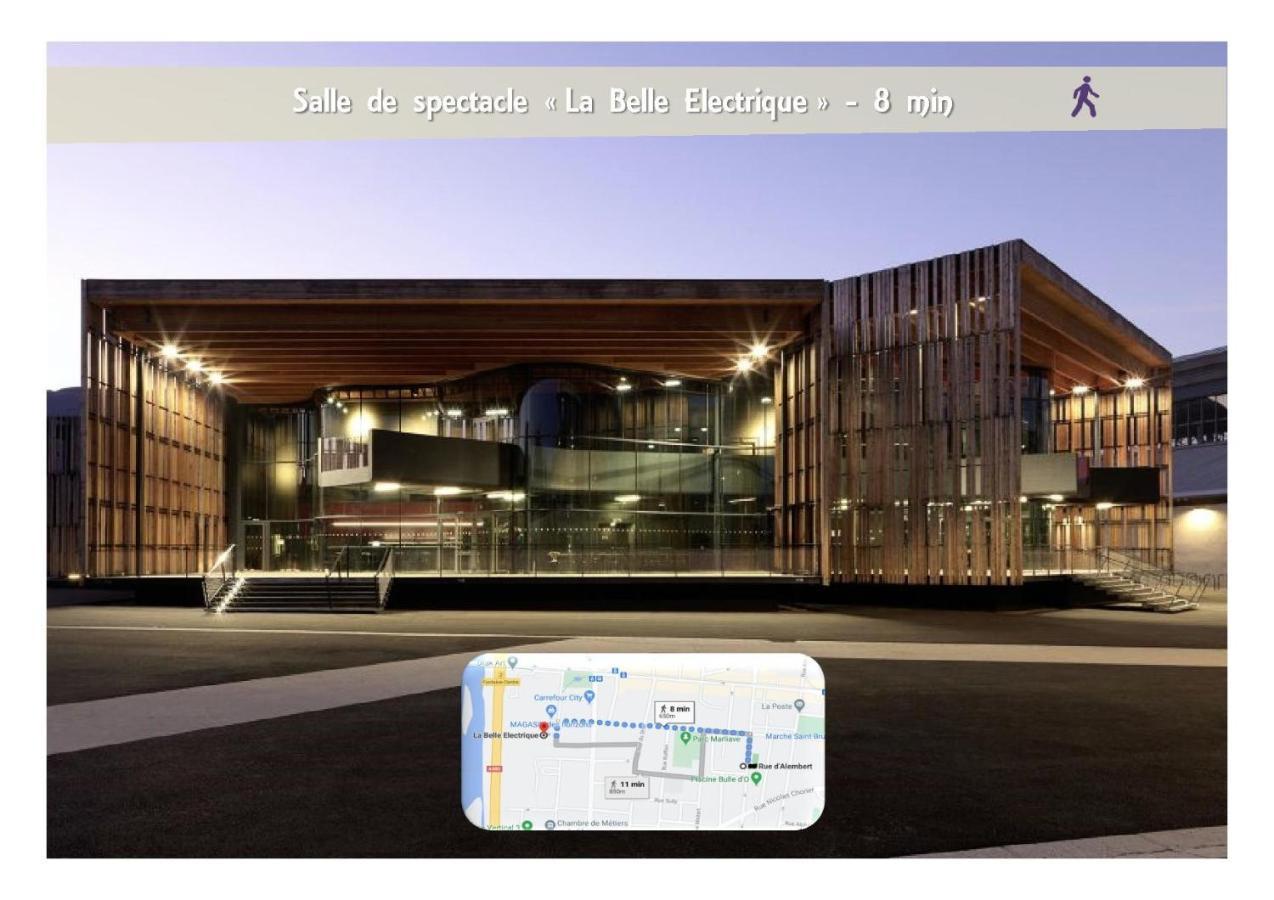 Le 62 - Spacieux T2 Avec Jardin, Parking & Tramway Grenoble Exterior photo