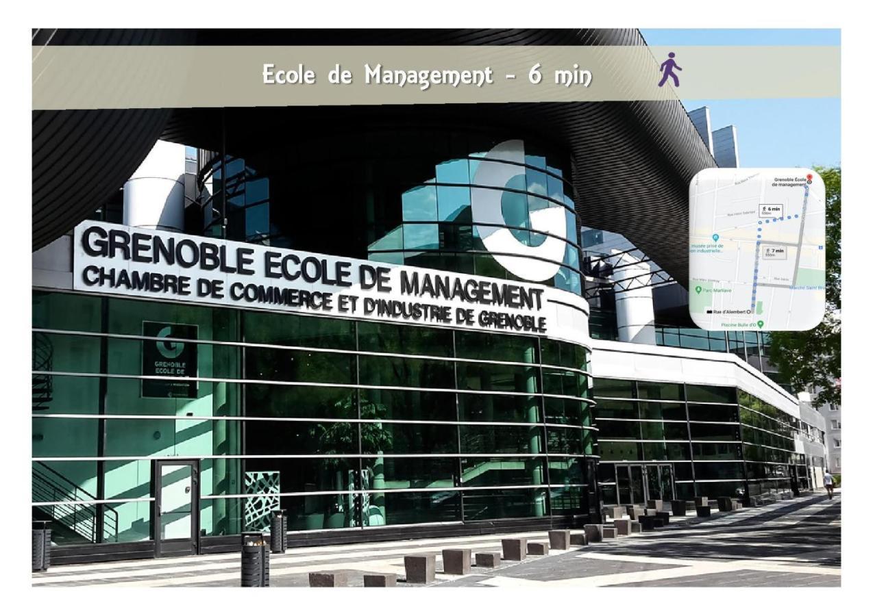 Le 62 - Spacieux T2 Avec Jardin, Parking & Tramway Grenoble Exterior photo